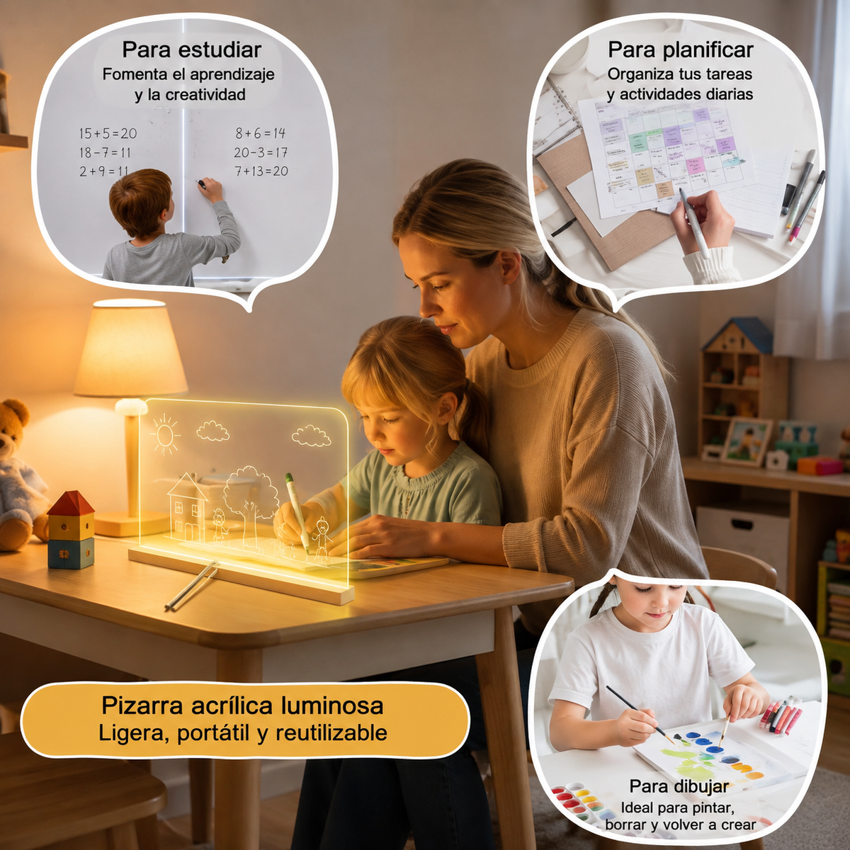 Pizarra LED para Dibujos